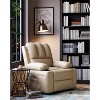 22'' Recliner Chai, Manual PU Leather Recliner with Cup Holders & Side Pockets, Ergonomic Design for Nursery, Living Room, Bedroom - 3 of 4