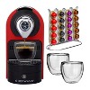 Chefwave Mini Espresso Machine For Nespresso Capsules (red) With  Accessories : Target