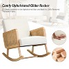 Set of 2 Adena Rocking Accent Chair with Rattan Arms | Karat Home - 4 of 4