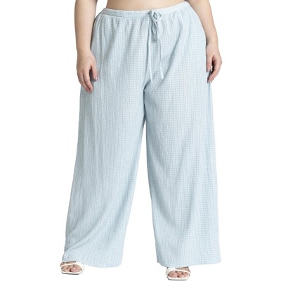 ELOQUII Women's Plus Size Drawstring Waist Pull On Pant