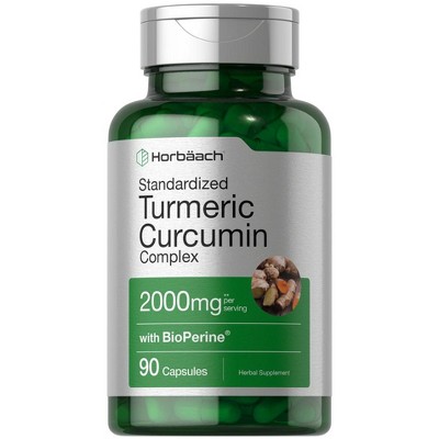 Horbaach Turmeric Curcumin with Bioperine 2000mg | 90 Capsules
