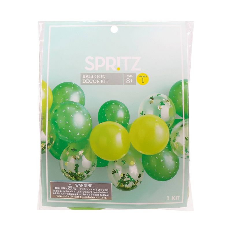 18ct Cactus Balloons Arch Green/Yellow/Off White - Spritz&#8482;, 2 of 4