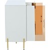 Modern Storage Cabinet with Acrylic Doors, Adjustable Shelves for Kitchen, Dining Room, Living Room, Corridor, Home Office, Spacious Organizer - 3 of 4