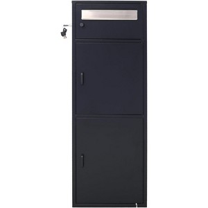 Large Steel Package Delivery Boxes, Freestanding Floor Parcel Package Drop, Anti-Theft Lockable Delivery Box, Extra Large Mailbox for Porch, Curbside - 1 of 4