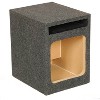 Q Power 10" Single Heavy Duty Vented Square Subwoofer Sub Enclosure Box (2 Pack) - 3 of 4