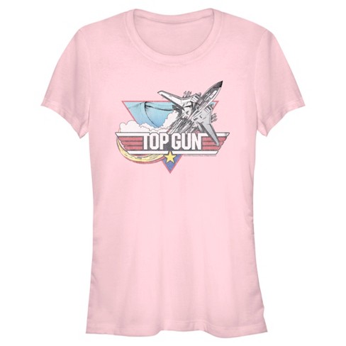 Paramount Pictures Girl's Top Gun Inverted Fighter Jet Afterburners On Logo  Child T-Shirt