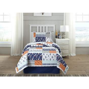 Lullaby Bedding Printed 100% Cotton Percale Quilt Set