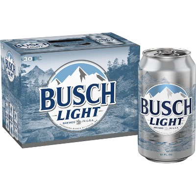 Busch Light 30pk 12 Fl Oz Cans Target