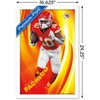 Trends International NFL Kansas City Chiefs - Isiah Pacheco 24 Framed Wall Poster Prints - 3 of 4