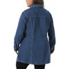 Women's Plus Size Buttons Long Sleeve Jean Jackets with Pocket - Agnes Orinda - 4 of 4