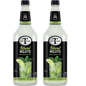 Mr & Mrs T Mojito Mix, 1L Bottle, 2 Pack – Premium Cocktail Mixer for Mojito Mix, Ready to Use - 1 of 4