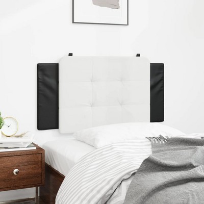 vidaXL Headboard Cushion Black and White 39.4" Faux Leather