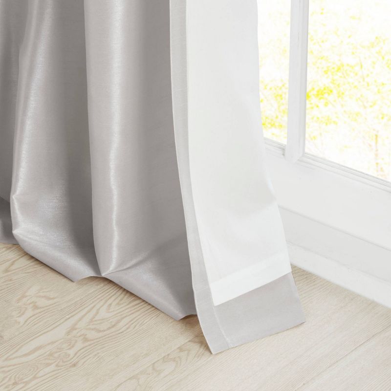 Lillian Twisted Tab Light Filtering Lined Curtain Panel, 6 of 9