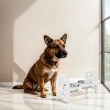 19'' Adjustable Elevated Pet Bowl for Dogs And Cats,Travel Ready Feeder with Recycled Poly Lumber,Durable And Collapsible–LAOTIES - 3 of 4