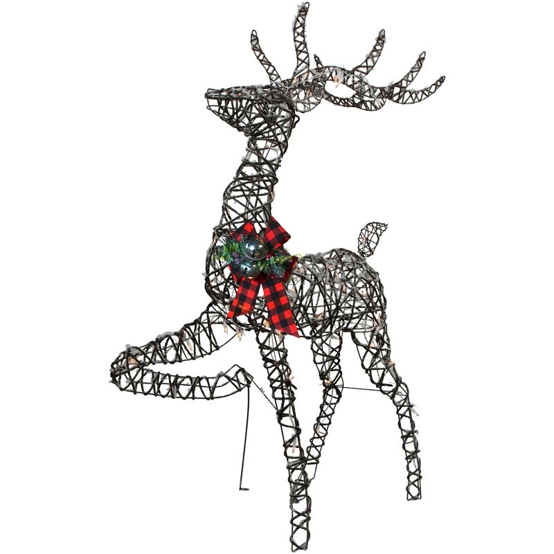 Northlight 60.25" Lighted Reindeer Stag Christmas Decoration, 1 of 8