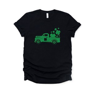 Simply Sage Market Women's Shamrock Truck Short Sleeve Graphic Tee - 1 of 4