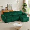 NicBex Modern Sofa Bed Corduroy Convertible Sleeper Sofa with Adjustable Backrest for Living Room and Office - 3 of 4