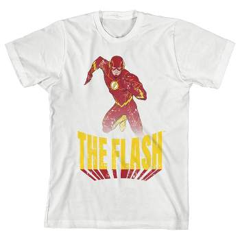 Flash Superspeed Run White T-shirt Toddler Boy to Youth Boy