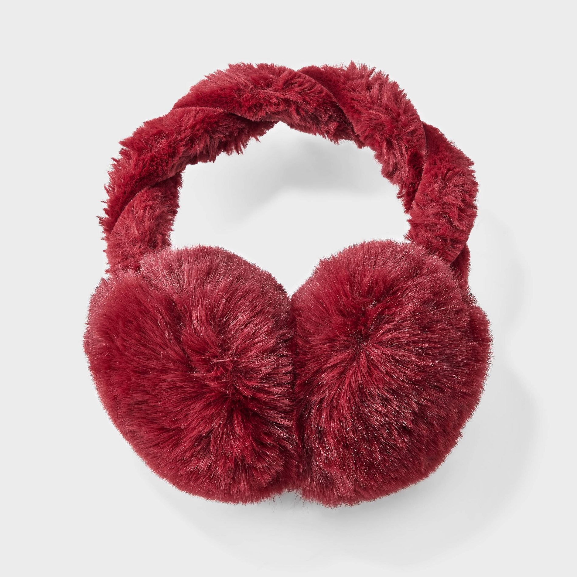 Fuzzy Twist Headband Earmuff - Wild Fable™ Red