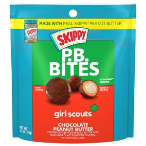 Skippy Bites Girl Scouts Chocolate Peanut Butter - 5.5oz - 1 of 4