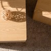 Sapphtopaz 2PCS Nesting Coffee Table with Wood Grain Sticker Cube Side Table Versatile Coffee Bar Unique End Table for Living Room, Bedroom - 4 of 4