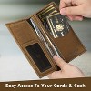 Wrangler Slim Wallet Front Pocket Genuine Leather RFID Blocking, Silver Concho - 2 of 4
