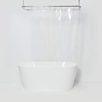 Stall Size Medium Weight PEVA Shower Liner Clear - Threshold™
