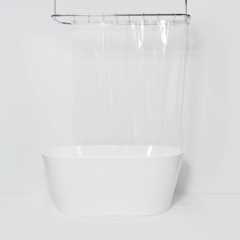 Stall Size Medium Weight PEVA Shower Liner Clear - Made By Design&#8482;, 1 of 5