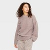 Women's Crewneck Oversized Boucle Pullover Holiday Sweater - Wild Fable™ - 2 of 3