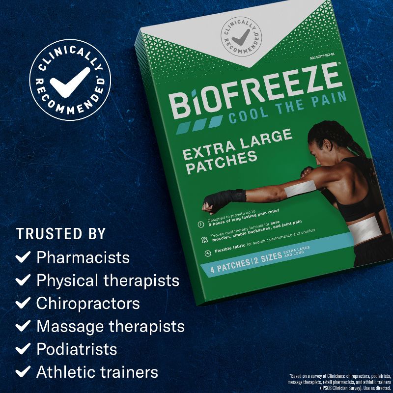 Biofreeze Extra Large Patch - 4ct, 5 of 9