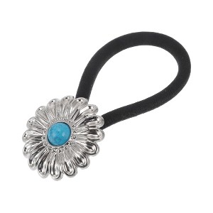 Unique Bargains Cute Button Hair Elatic Bands for Women 1 Pc - 1 of 4