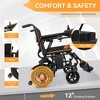 KERDOM Electric Wheelchair, Foldable Wheelchair for Adults, Lightweight Motorized Wheelchair with 15+ Long Travel Range, All Terrain - 4 of 4