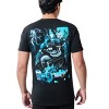 Batman Fighting Dragon Men's Black Crew Neck Short Sleeve T-shirt - 3 of 4