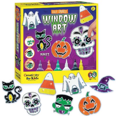 Halloween Easy Sparkle Window Art - Creativity for Kids