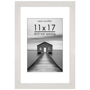 Americanflat Wide Molding Picture Frame with Mat - 1 of 4