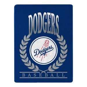 Los Angeles Dodgers MLB Plateau Silk Touch Throw Blanket 46X60 Inches - 1 of 4