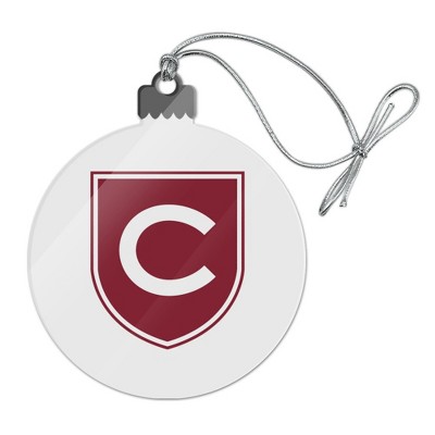 Colgate University Secondary Logo Acrylic Christmas Tree Holiday Ornament