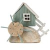 Water Wheel Decor – Set of 2, 8.5"L x 7"H Wooden Coastal Accent for Lakehouse or Cabin – By Melrose - 2 of 3
