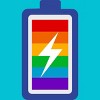 Adult Design By Humans Pride Charging Battery By PINHEAD66 T-Shirt - 2 of 2