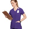 Jockey Women's Mock Wrap Scrub Top - 3 of 4