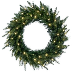 Vickerman Berkley Mixed Pine Artificial Wreath - 1 of 4