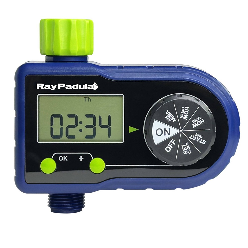 Photos - Garden & Outdoor Decoration Ray Padula 1-Zone Electronic Sprinkler Timer: Digital Display, Leakproof, Weatherproof, AA Battery Powered