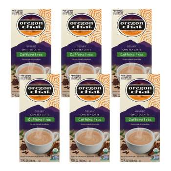 Oregon Chai Organic Caffeine Free Chai Tea Latte Rooibos Tea Concentrate - Case of 6/32 fz
