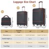20"/24"/28" Hardshell Luggage, Lightweight Spinner Suitcase with TSA Lock, with/without Cosmetic Case 4M -ModernLuxe - 3 of 4