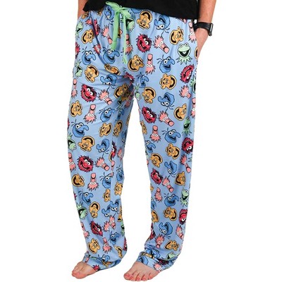 Disney Adult The Muppets Character All Over Print Sleep Pants Pajamas ...