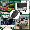 Lyngins Lightweight Collapsible Wagon with 3-Pcs Waterproof Liner & Cover Set, Dual-Layer Storage All-Terrain Wagons Carts Foldable for Garden & Beach - 3 of 4