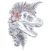 Girls Jurassic World Flower Crown Fossil T Shirt - 2 of 3