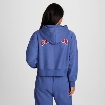 Champion Women Gold Medal Cropped Full Zip Hoodie | eBay