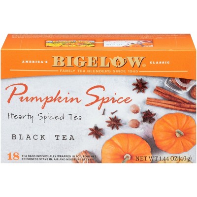 Bigelow Pumpkin Spice Black Tea case of 6/18