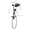 Kumasinova 4-Function Shower System Set with 10" Fixed Rain Showerhead,Dual Shower Head Combo with Adjustable Slide Bar and Soap Dish - 4 of 4